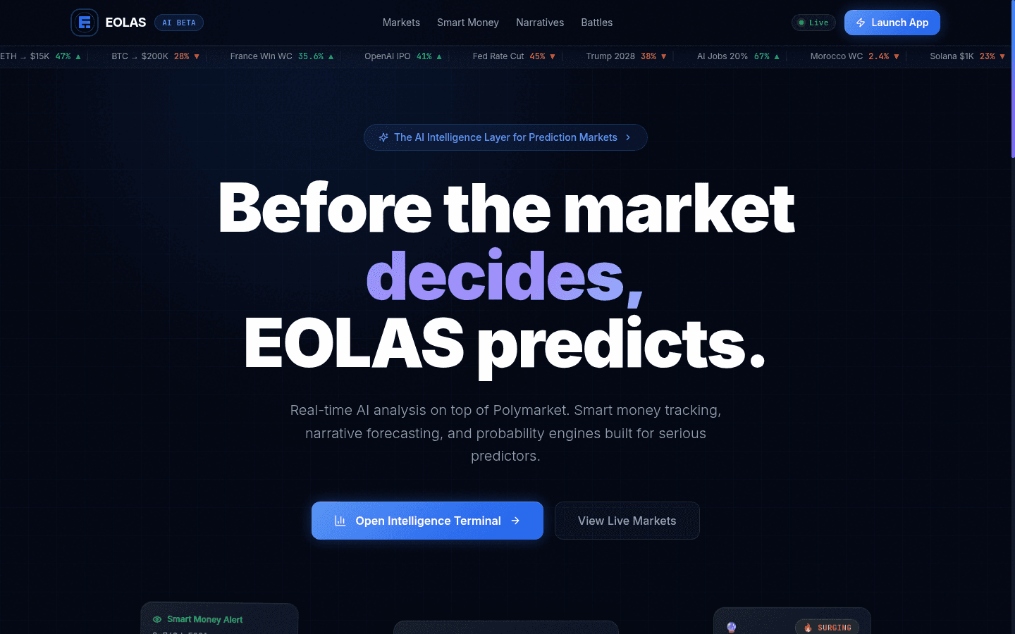 Eolas product screenshot